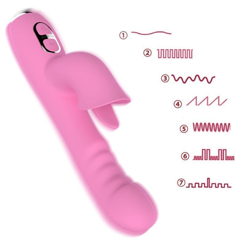 Vibromasseur Lapin Magic Stick Rechargeable Rose - Nalone