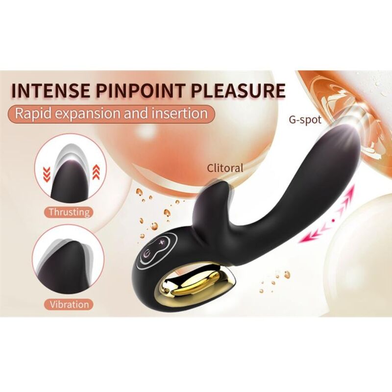 Vibromasseur Lapin Magic Stick Rose Rechargeable - Nalone