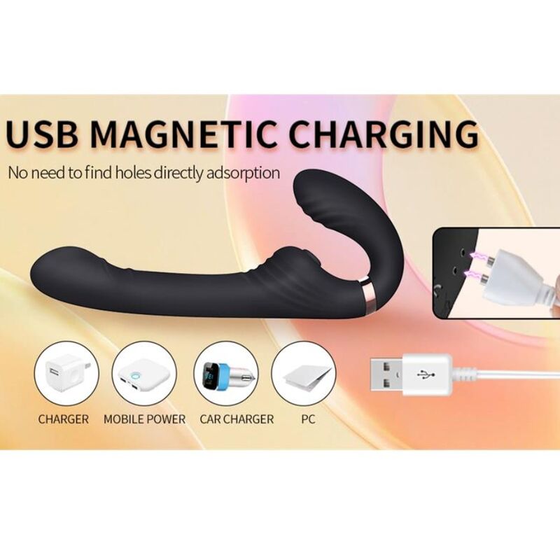 Vibromasseur Lapin Magic Stick Rose Rechargeable - Nalone