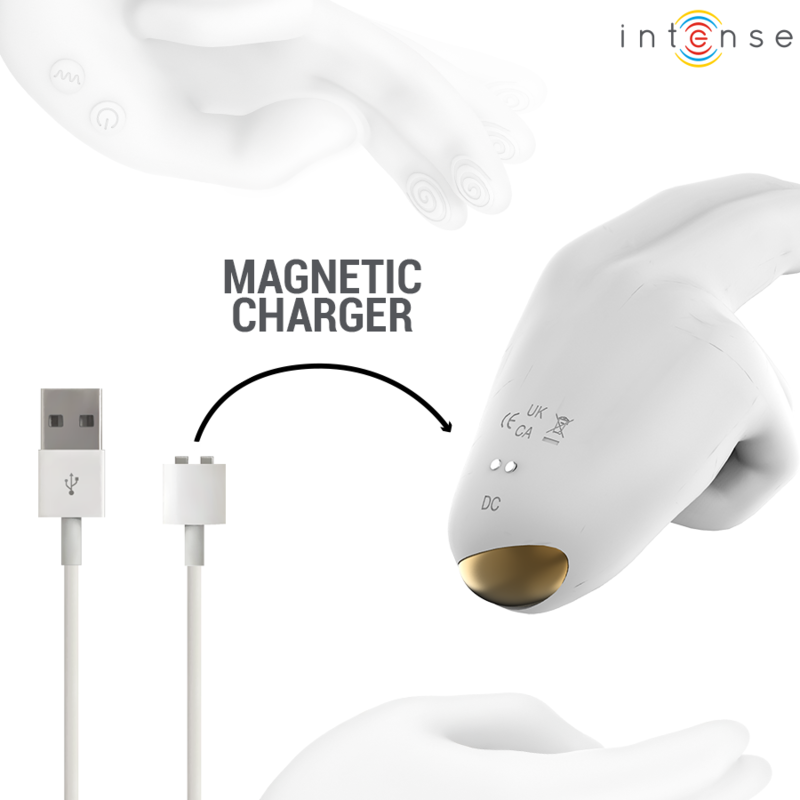 Stimulateur Jimmy en Forme de Main avec Chaleur et Vibration - Intense