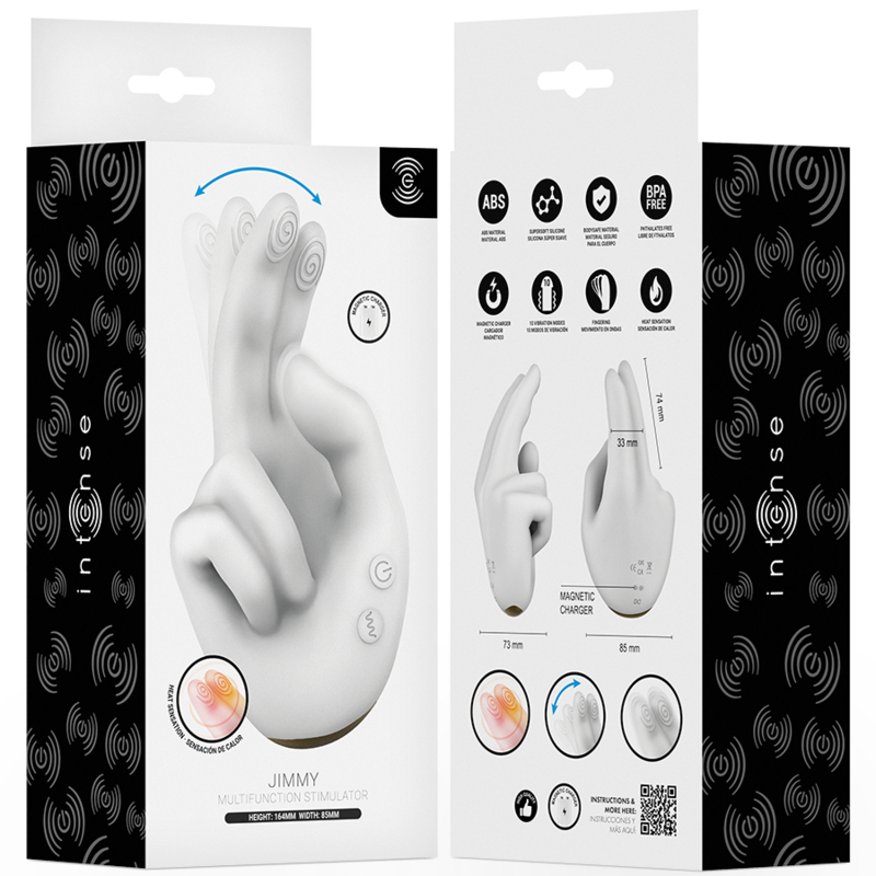 Stimulateur Jimmy en Forme de Main avec Chaleur et Vibration - Intense