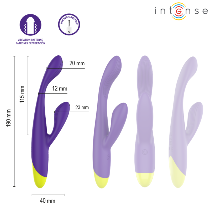 Vibromasseur Lapin Paolo Point G et Clitoris - Intense High Tech
