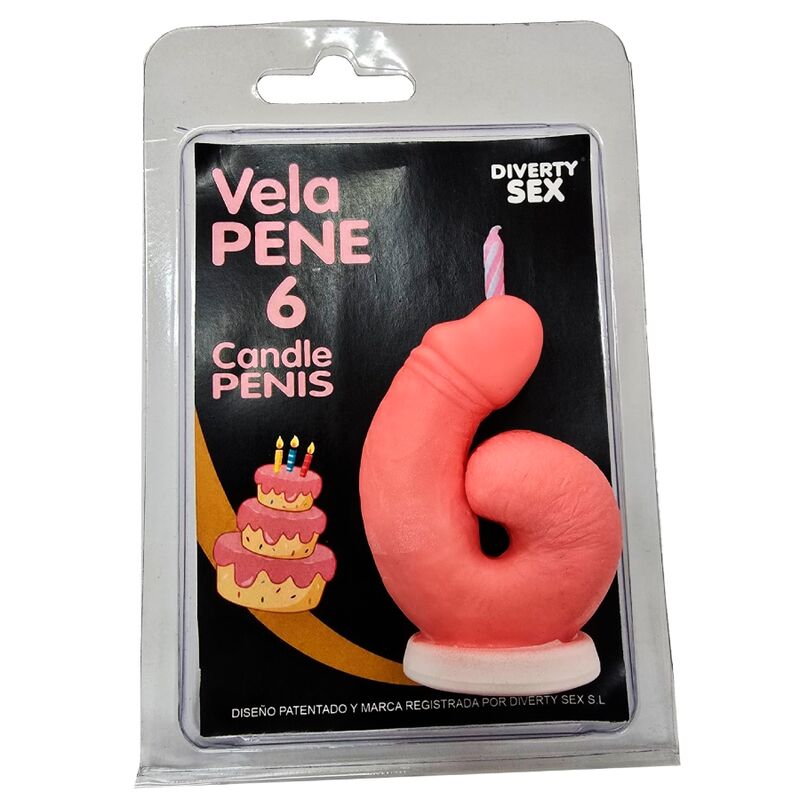 Bougie Pénis Chiffre 0 Rose - Diablo Picante