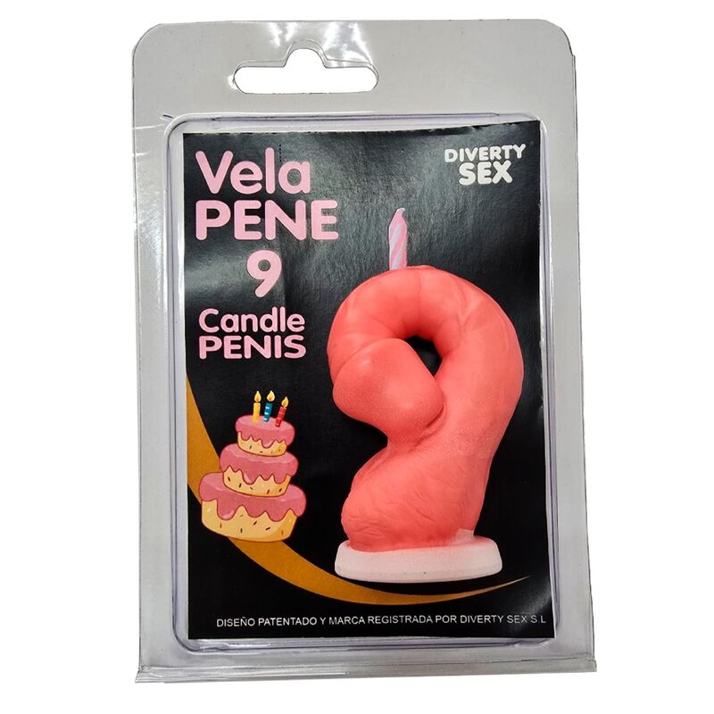 Bougie Pénis Chiffre 0 Rose - Diablo Picante