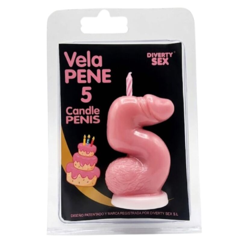 Bougie Pénis Chiffre 0 Rose - Diablo Picante
