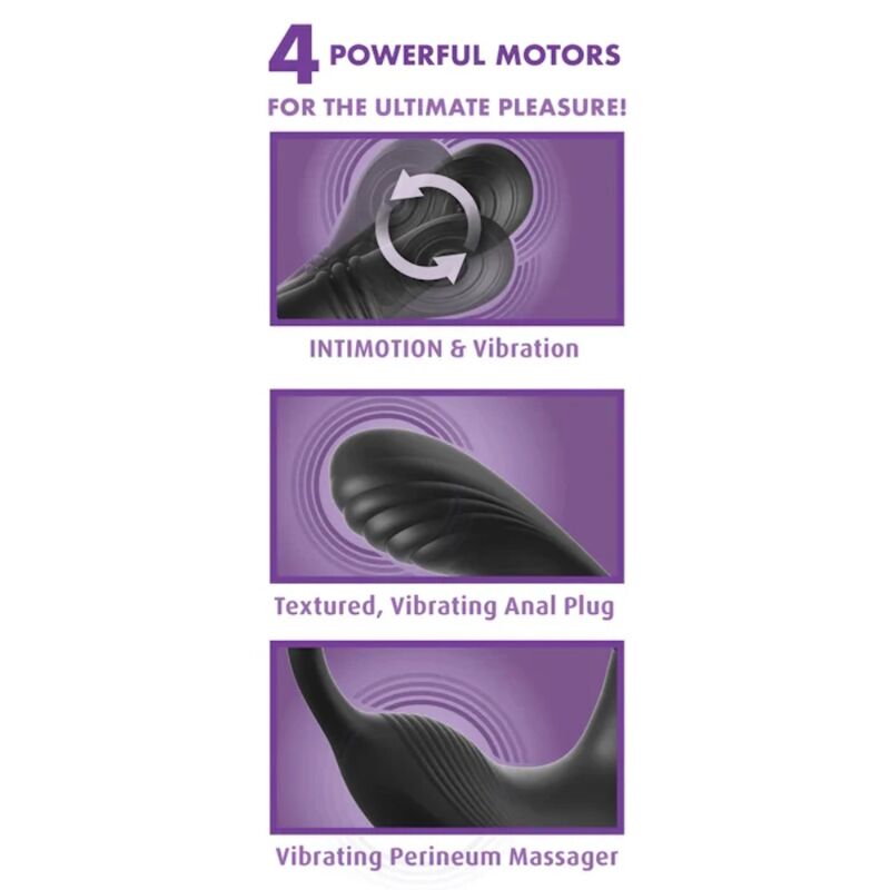 Stimulateur Anal Périnéal Ass-Gasm IntiMotion Rechargeable - Anal Fantasy Elite