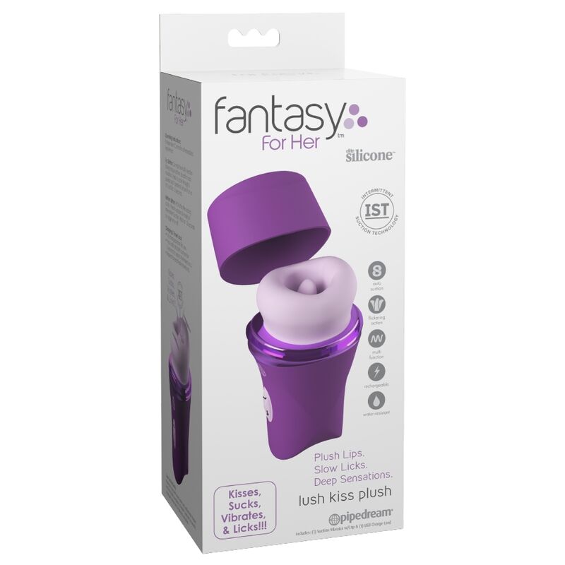 Stimulateur Clitoridien Lush Kiss Peluche Violette - Fantasy For Her