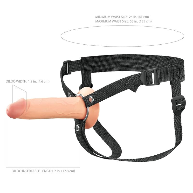 Strap-On Creux Elite 17,8 cm Silicone - Fantasy X-Tensions