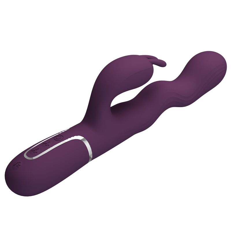 Vibromasseur Lapin Loursen Poussée 7 Modes Rechargeable - Pretty Love
