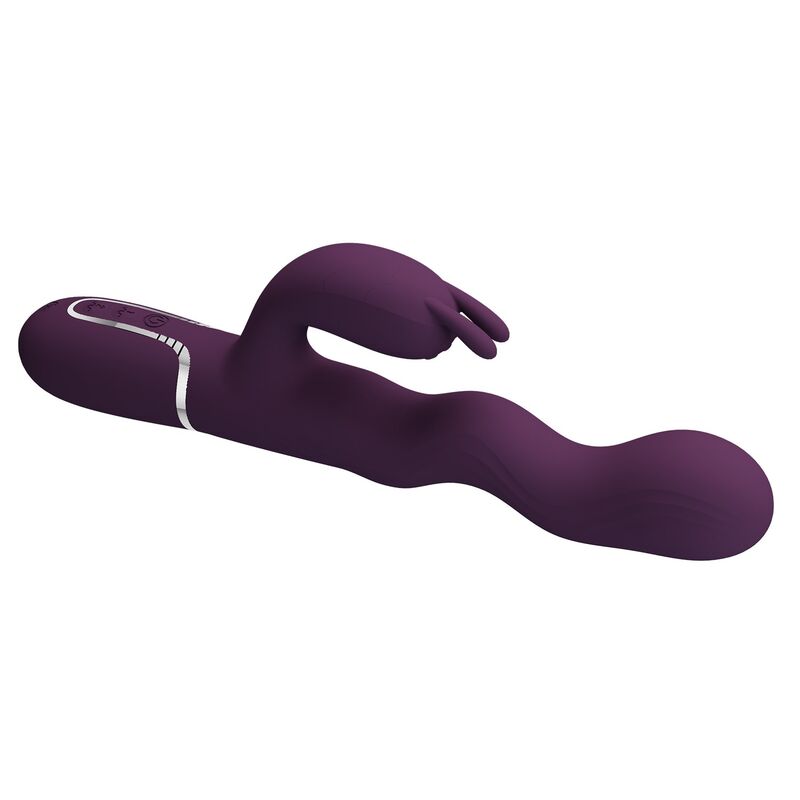 Vibromasseur Lapin Loursen Poussée 7 Modes Rechargeable - Pretty Love