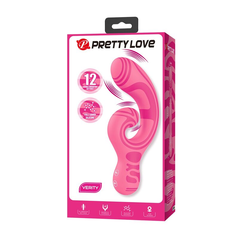 Vibromasseur Double Embout Verity Rechargeable USB - Pretty Love