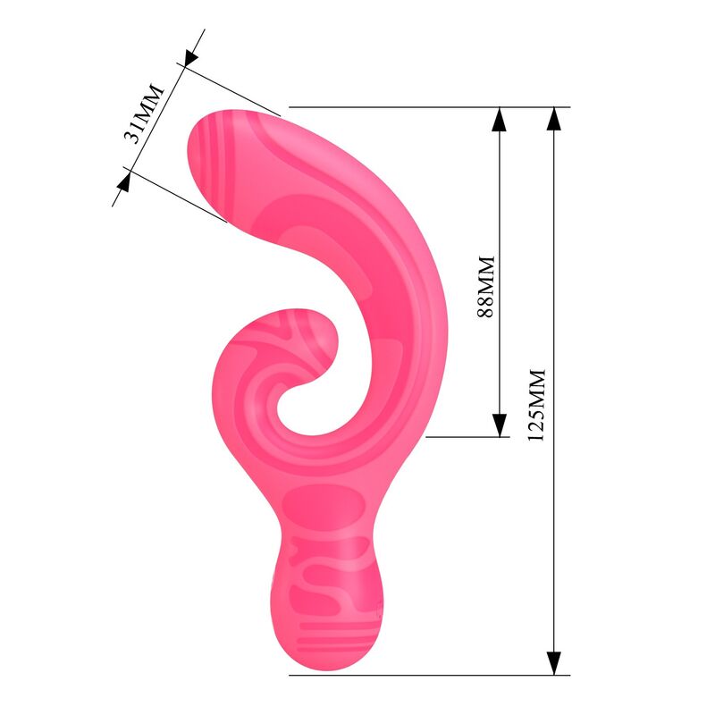 Vibromasseur Double Embout Verity Rechargeable USB - Pretty Love