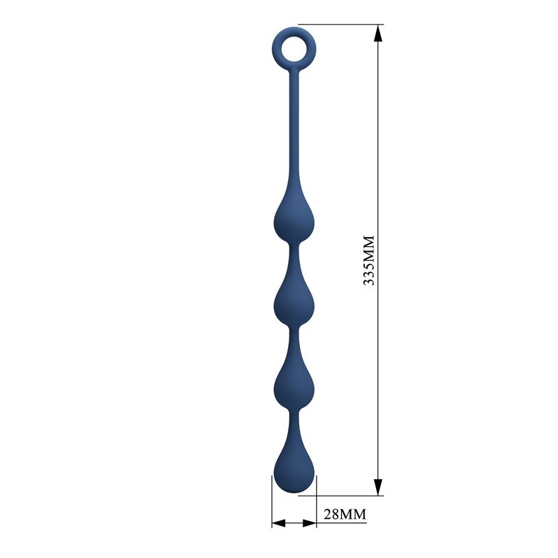 Perles Anales en Silicone Taille M 33 cm - MR PLAY
