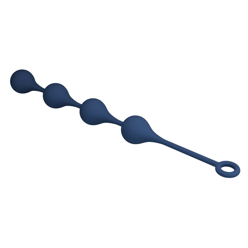 Perles Anales Silicone Bleu XL 52,5 cm - MR Play