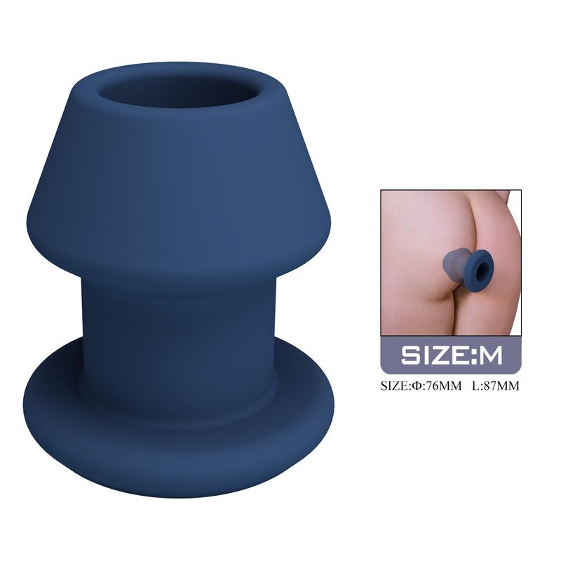 Plug Anal Creux Jack Bleu Taille M - MR PLAY