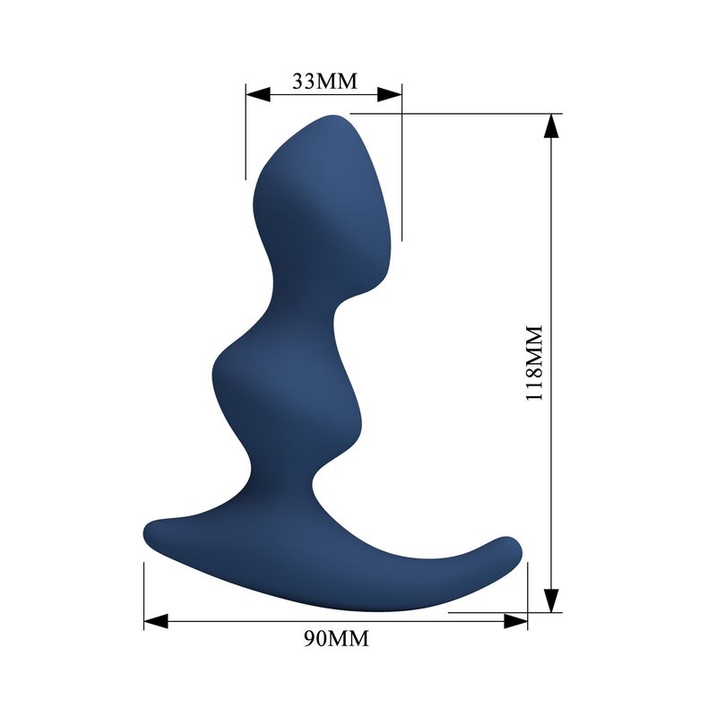 Plug Anal Ergonomique Bleu - MR Play
