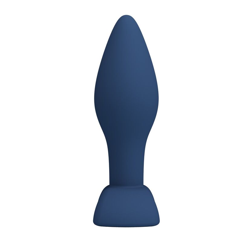 Plug Anal Conique Silicone Bleu Taille M - MR PLAY