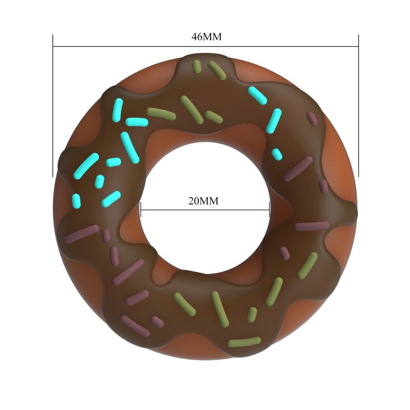 Anneau Pénis Super Donut Marron - Pretty Love