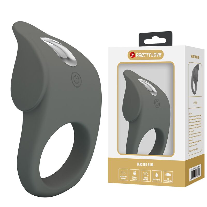 Anneau Vibrant Rechargeable Silicone Flexible - Pretty Love