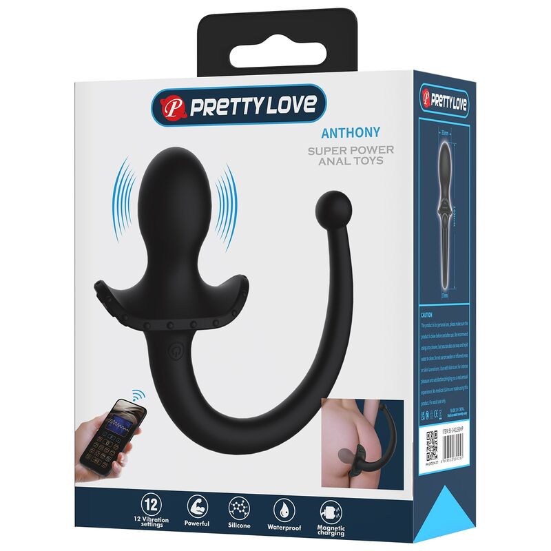 Vibromasseur Anal Périnéum Anthony Noir - Pretty Love