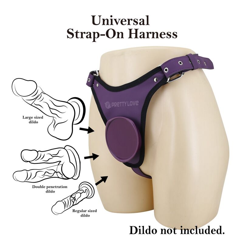 Culotte Harnais Universelle Violette et Noire - Harness Collection