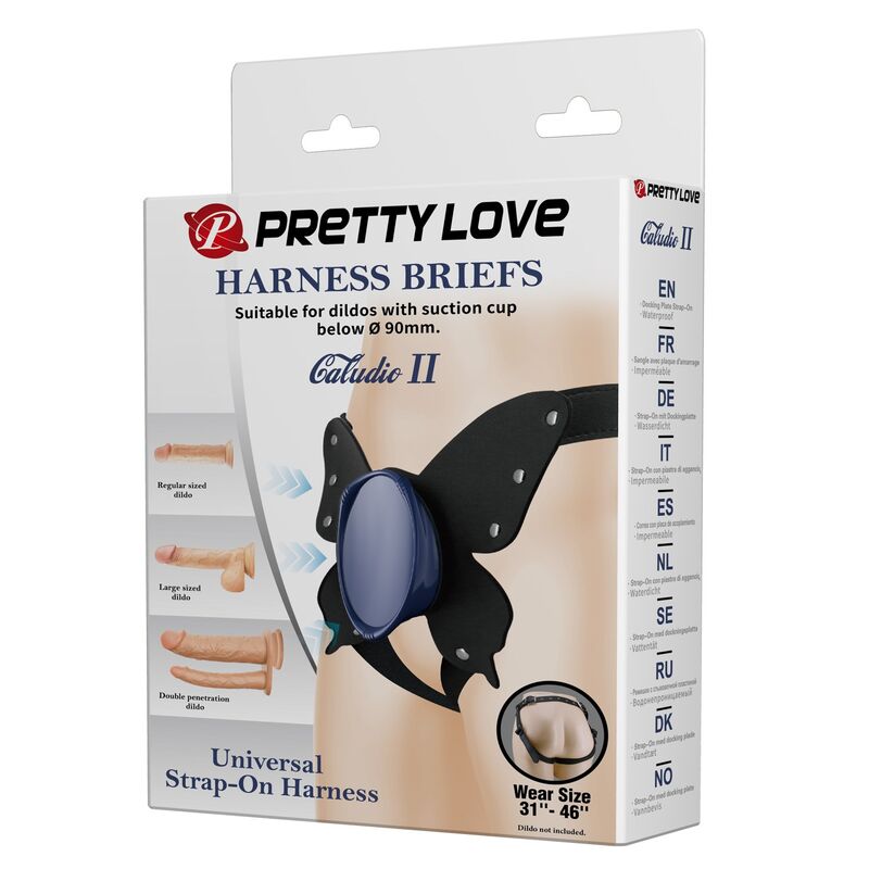 Slip Harnais Universel Bretelles Noires et Bleues - Harness Collection
