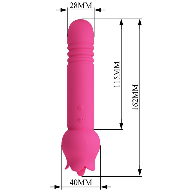Vibromasseur Chaley Rechargeable Rose Stimulation Orale - Pretty Love