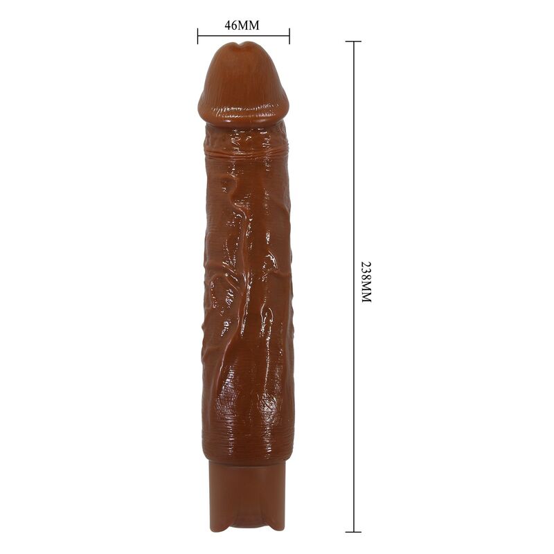 Vibromasseur Réaliste Duke 23,5 cm Marron - Pretty Love