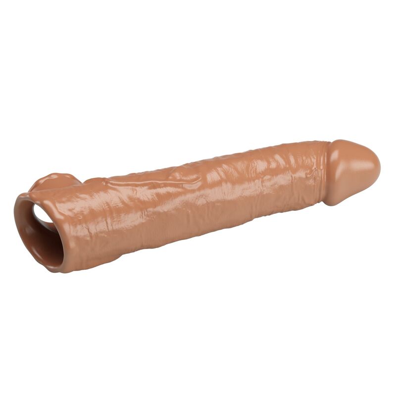 Manchon Extension Pénis Ajustable 26 cm Ø 4 cm Marron - Pretty Love