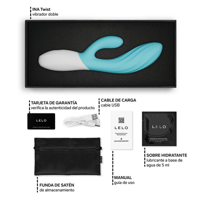 Vibromasseur Lapin INA TWIST Point G et Clitoris - LELO