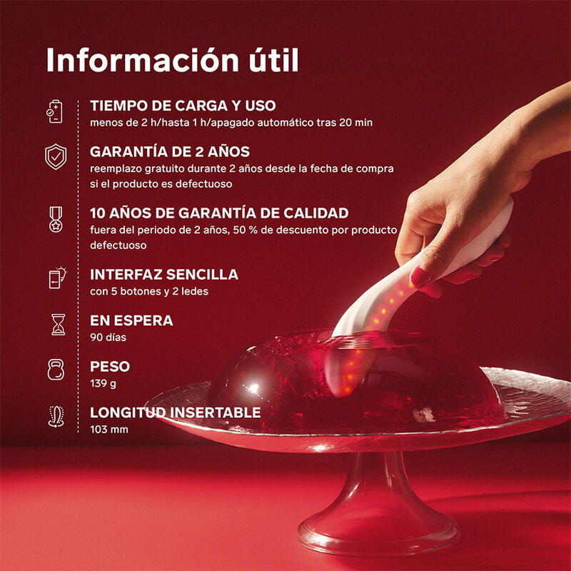 Vibromasseur Mona Spectra Lumière Rouge Rechargeable - LELO