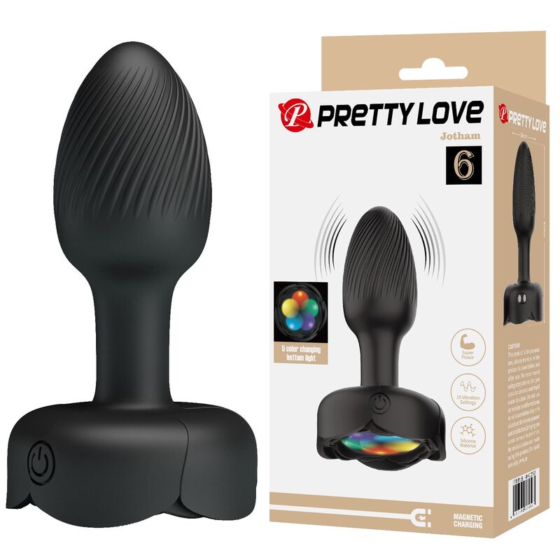 Plug Anal Vibrant 10 Modes Rechargeable Noir - Pretty Love