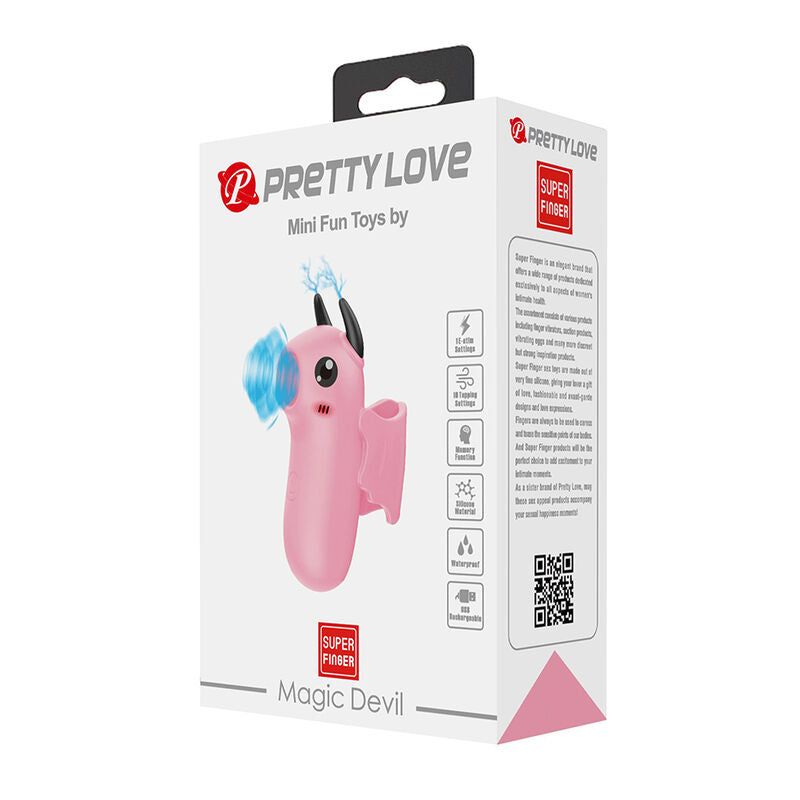 Stimulateur de Doigts Magic Devil Rose Rechargeable - Pretty Love
