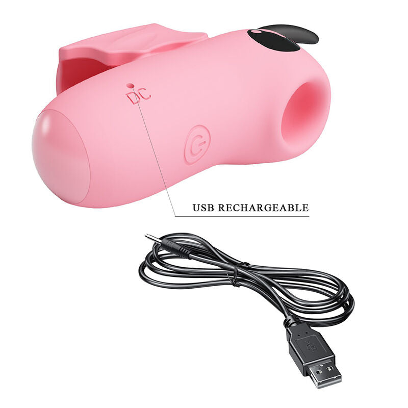 Stimulateur de Doigts Magic Devil Rose Rechargeable - Pretty Love