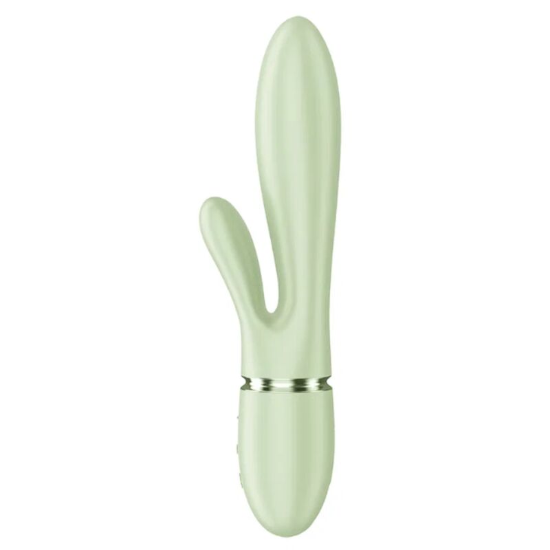 Vibromasseur Rabbit Pearl Bunny 2 Perles Rotatives Vert - Satisfyer
