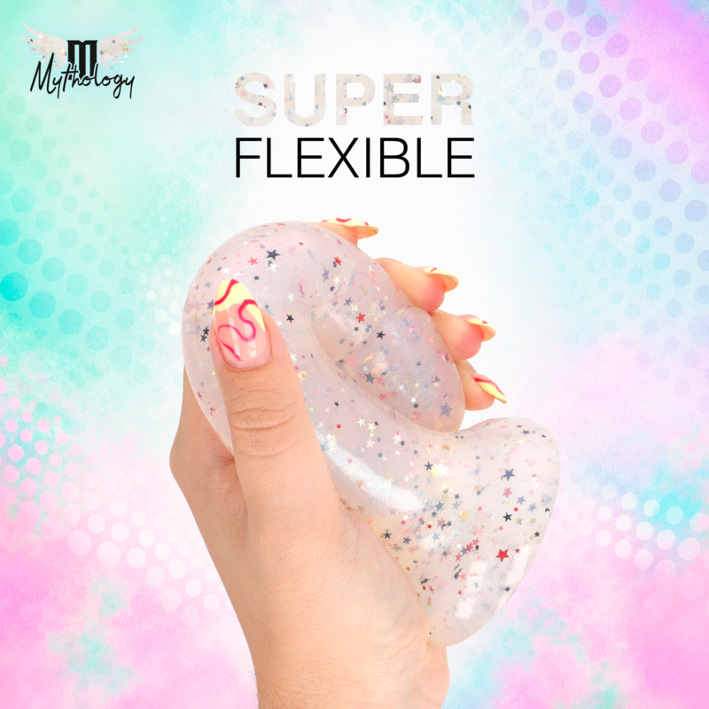 Gode Lyra 5 en Silicone Transparent Moucheté 17 cm - Mythology