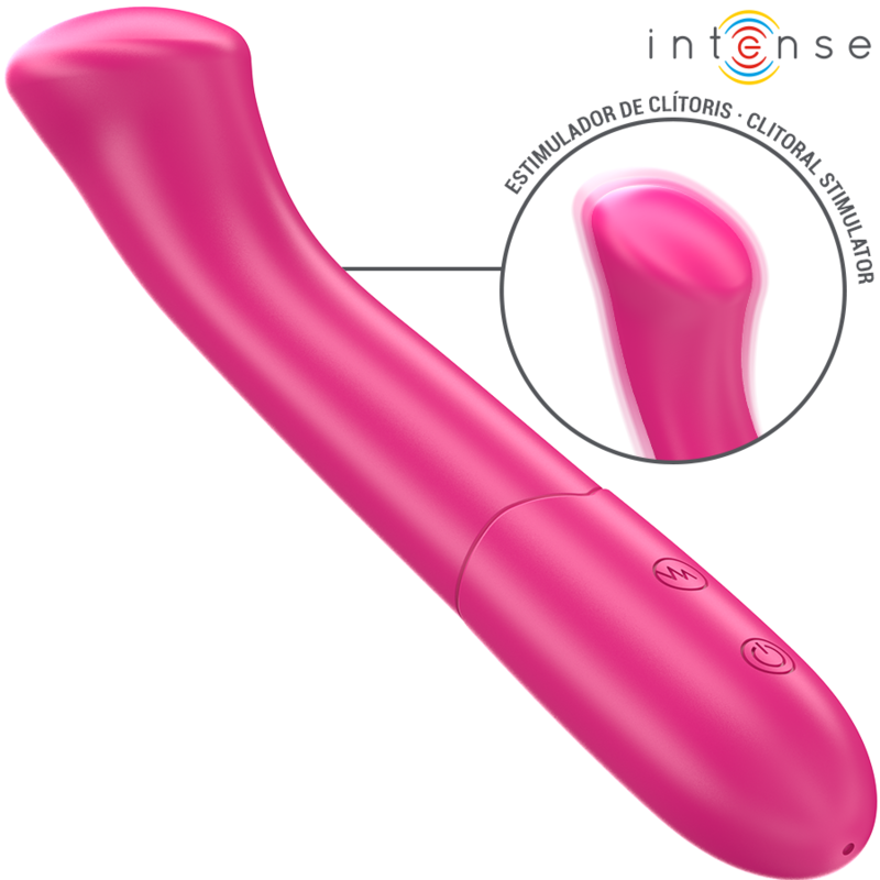Vibromasseur Paty Flexible 19 cm 10 Vibrations Rose - Intense