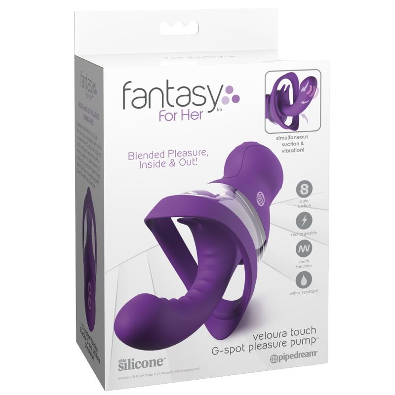 Pompe Intime Point G Veloura Touch Violette 10 Modes - Fantasy For Her