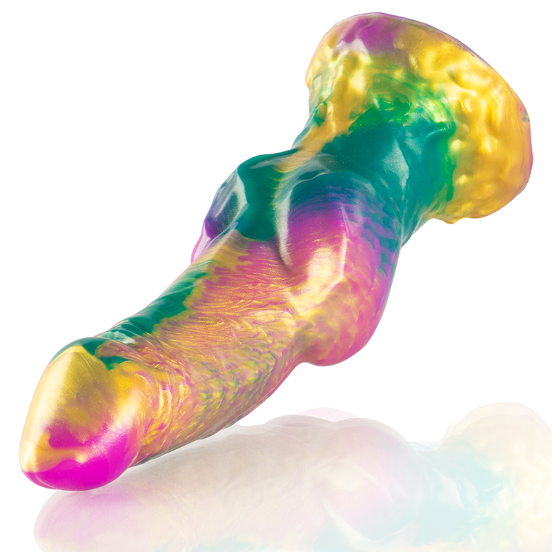 Gode Dildo Iris Arc-en-Ciel avec Testicules 22,5 cm - Epic