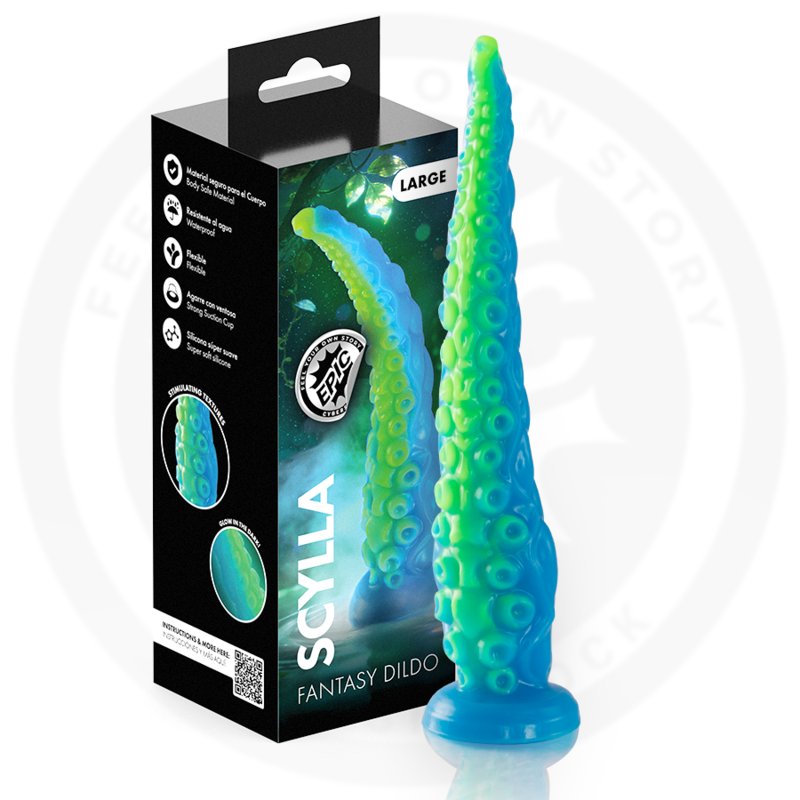 Gode Tentacules Fluorescents Scylla 31,5 cm Grande Taille - Epic