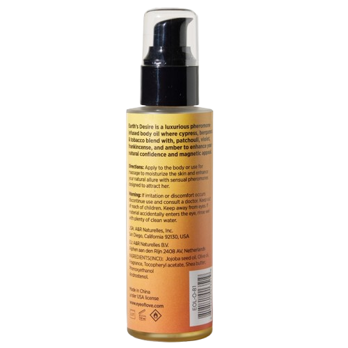 Huile Corporelle aux Phéromones Bloom Earths Desire 120 ml - Eye of Love