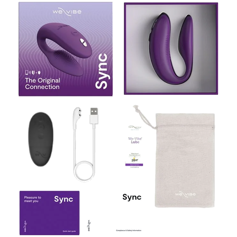WE-VIBE - SYNC 2 VIBRATEUR RÉGLABLE POUR COUPLES VIOLET