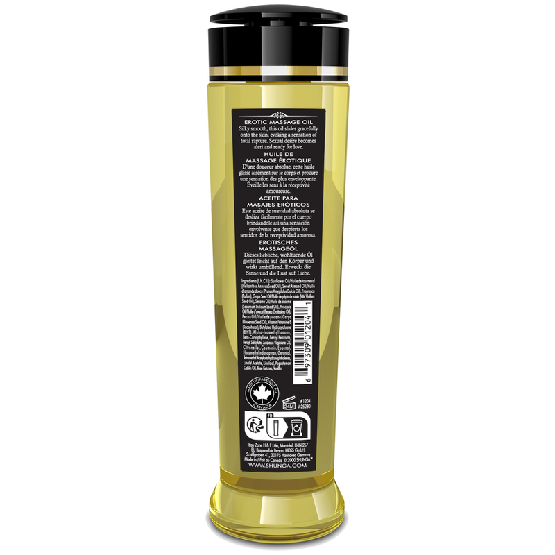 SHUNGA - PASSION HUILE DE MASSAGE ÉROTIQUE FLEUR DE CERISIER 240 ML
