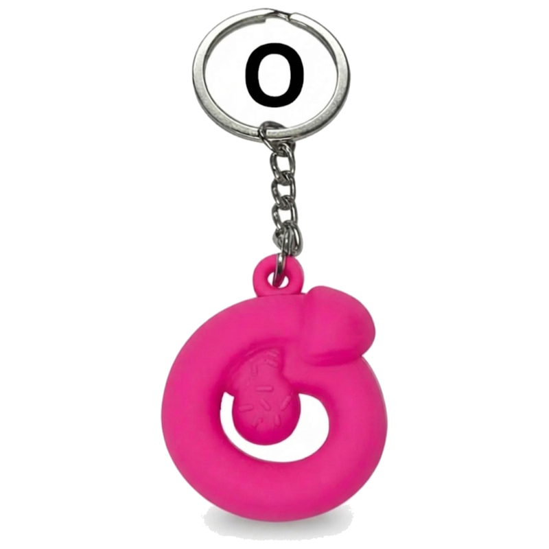Porte-clés Pénis Fuchsia Parfumé à la Fraise - Diablo Picante