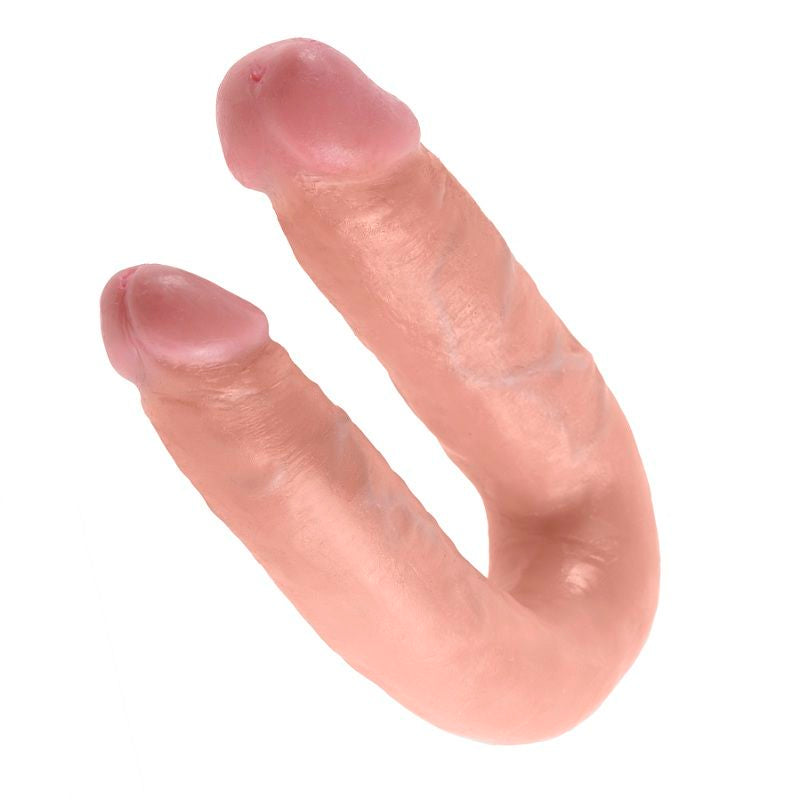 Gode Double Pénétration Réaliste 13,9 cm Naturel - King Cock