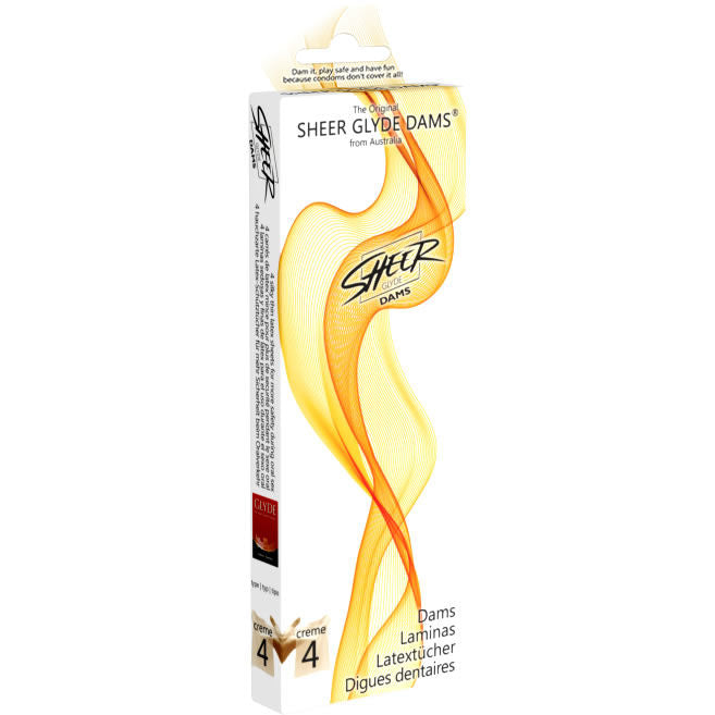 Sheer Glyde – Digues Buccales en Latex Saveur Vanille - 4 unités