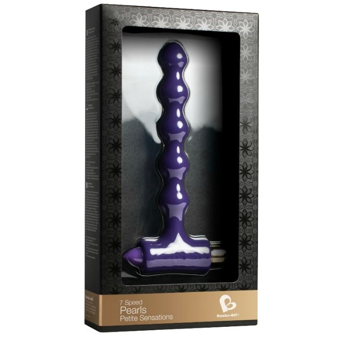 Rocks-Off - Chapelet Anal Vibrant Pearls - Violet