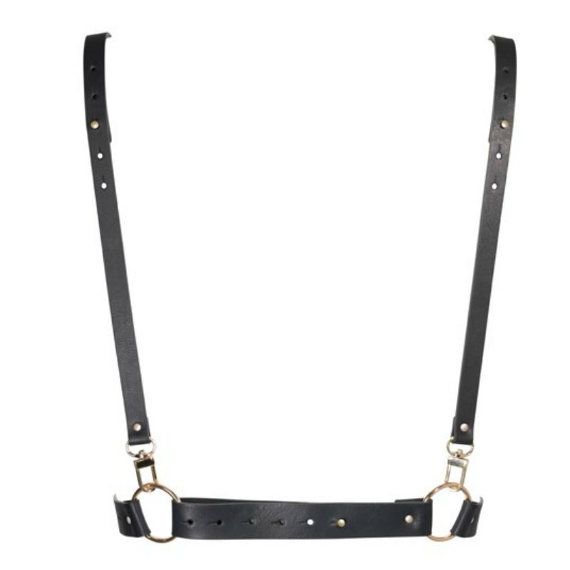 Bijoux Indiscrets - Harnais X en Cuir Vegan Maze - Noir