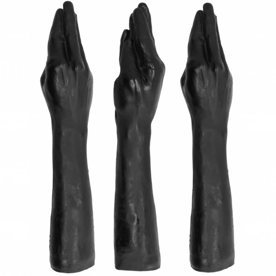 All Black - Gode Fisting en forme de main - 40 cm