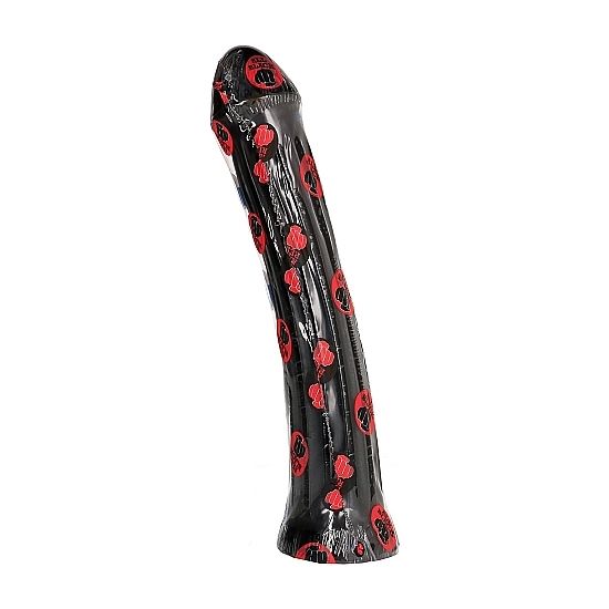 All Black - Gode Fisting avec Rainures Profondes - 31 cm